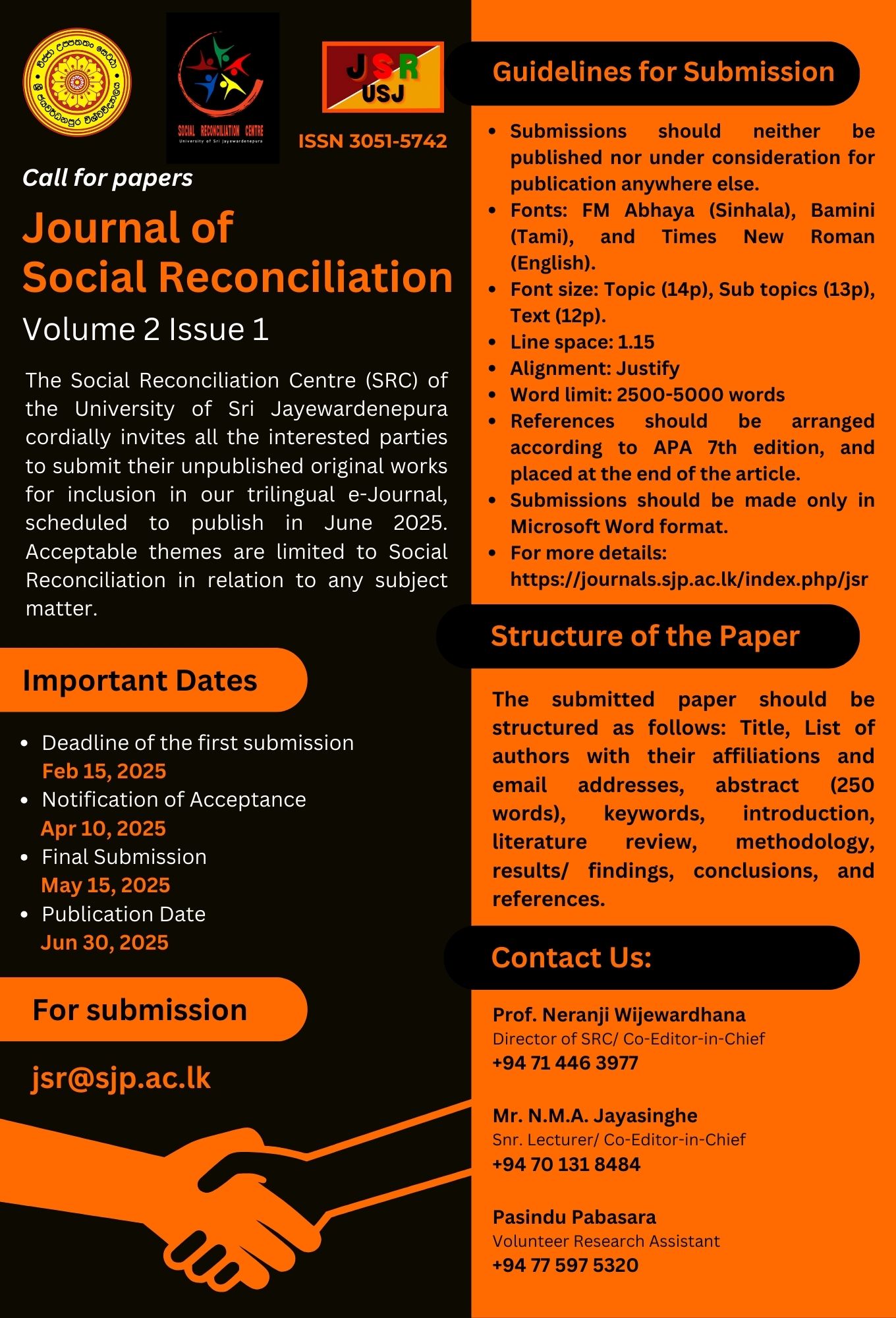 Call for papers!